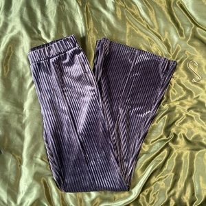 Velour flare pants